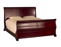 Rich Cherry Wood Havertys Poster, Panel & Sleigh Bed Wooden Beds