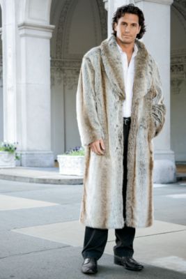 Faux Fox Fur Coat