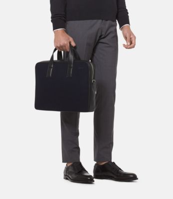 Kahn Wool Leather Brief