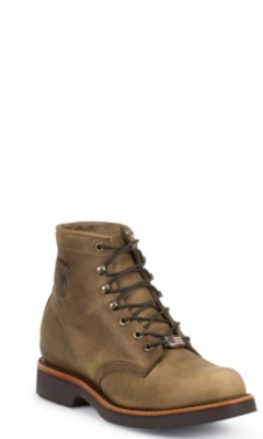 TAN RODEO STEEL TOE LACE UP