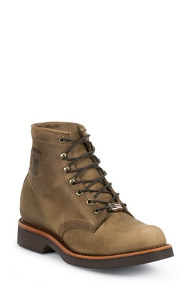 TAN RODEO STEEL TOE LACE UP