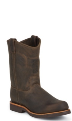 10" CHOCOLATE APACHE STEEL TOE PULL ON