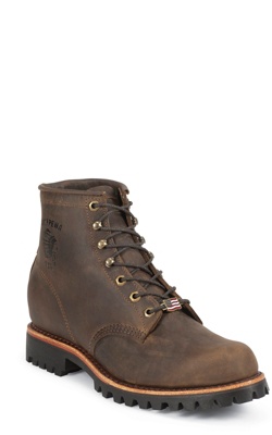 6" CHOCOLATE APACHE LACE UP
