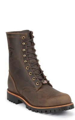 8" CHOCOLATE APACHE LUG SOLE LACE UP