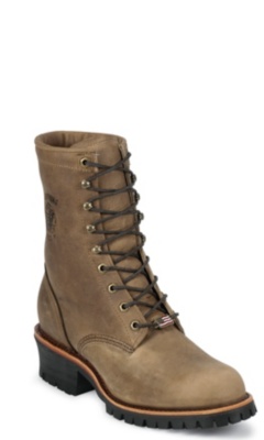 8" TAN RODEO STEEL TOE LOGGER