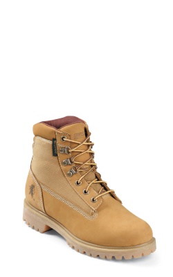 6" GOLDEN TAN W/P INS STEEL TOE LACE UP