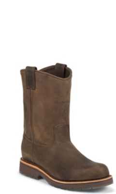10" CHOCOLATE APACHE  STEEL TOE PULLON