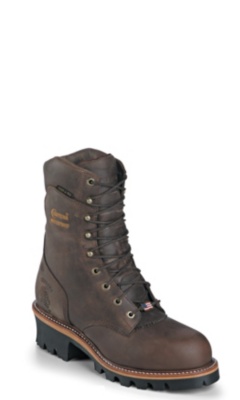 9" BAY APACHE W/P STEEL TOE SUPER LOGGER
