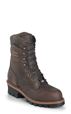 9" BAY APACHE W/P STEEL TOE SUPER LOGGER
