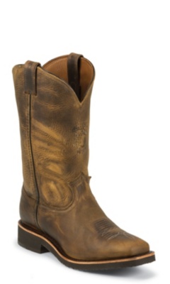 12" GOLDEN SAND CRAZYHORSE SQ TOE PULLON