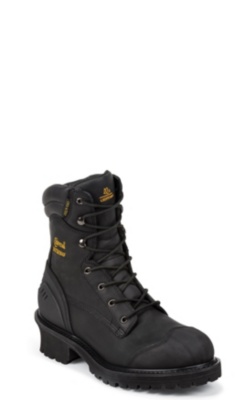 8" BLACK OILED WP INS COMP RUBBER TOE/CT