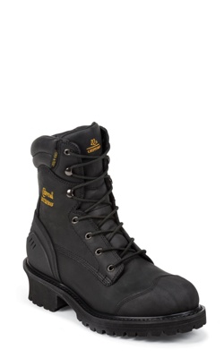 8" BLACK OILED WP INS COMP RUBBER TOE/CT