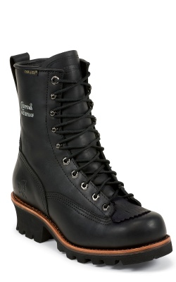 8" BLACK OILED W/P LACE TO TOE LOGGER
