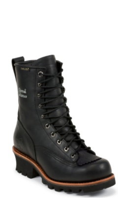 8" BLACK OILED W/P INS C/T LACE TO TOE
