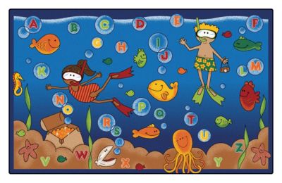 Undersea Alphabet Adventure Rugs