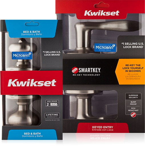 Door Hardware with Microban Antimicrobial Protection Kwikset