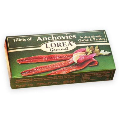 Gourmet Anchovy Fillets with Garlic & Parsley
