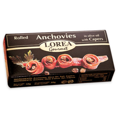 Gourmet Anchovy Fillets Hand-rolled with Capers