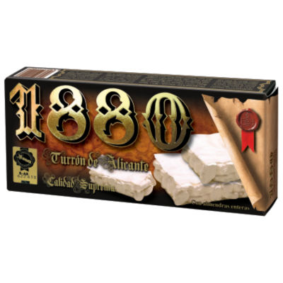 Crunchy Alicante Almond Turron Candy by 1880 - 10.6oz 300g