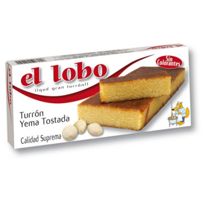 Almonds & Caramel Egg-Yolk Bar by El Lobo - 10.6oz 300g