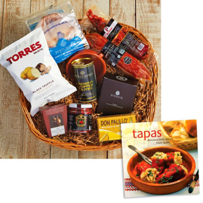 Gathering of Friends Basket plus 'Tapas: Delicious Little Dishes' Book