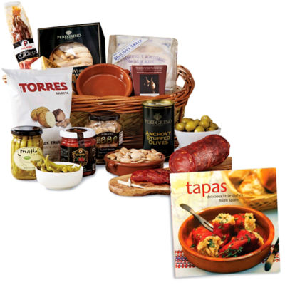 Fiesta Sampler Basket plus 'The Heart of Spain' Book