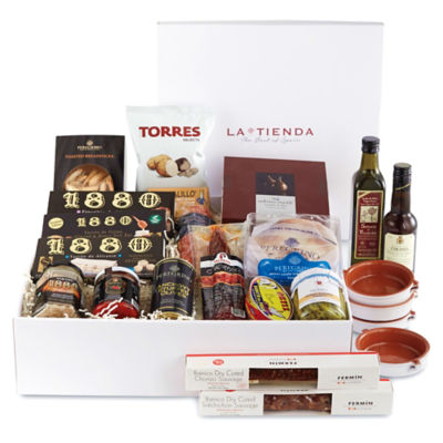 Spanish Celebration Basket plus 'Tapas: Delicious Little Dishes' Book