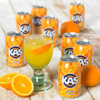 8-Pack of KAS Naranja Soda