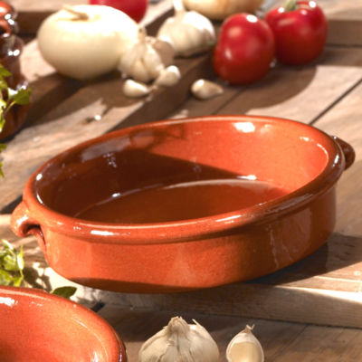 9.5 Inch Cazuela - Terra Cotta Dish
