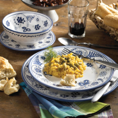 Blue Flor Ceramics - Four Piece Place Setting