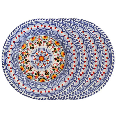 Set of 4 Salad / Lunch Plates - Each 9.5 Inch