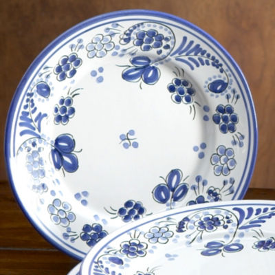 Blue Puente Salad / Lunch Plate - 9 Inches