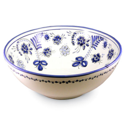 Large Blue Puente Serving Bowl - 11 Inches Wide