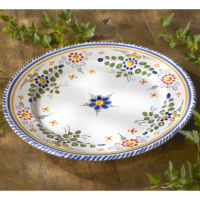 Colorful 'Flor' Design Plate - 13 Inches