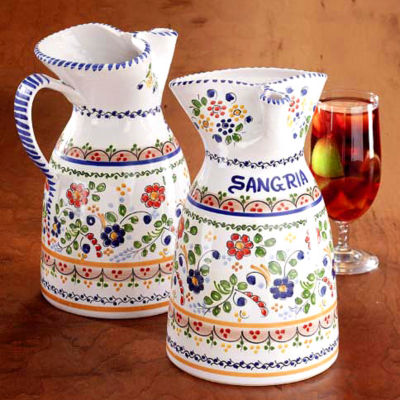 Sangr&iacute;a Pitcher - Colorful 'Flor' Design