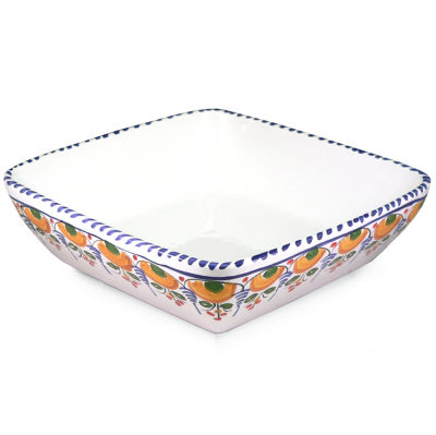 Hand Painted Square Bowl - 7.5 Inches Wide