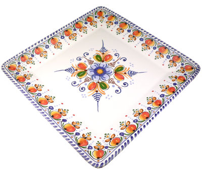 Large Square Tapas Plate - 12 Inches Wide