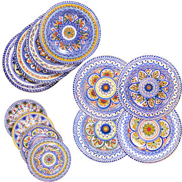12-Piece Set of Ceramic Plates