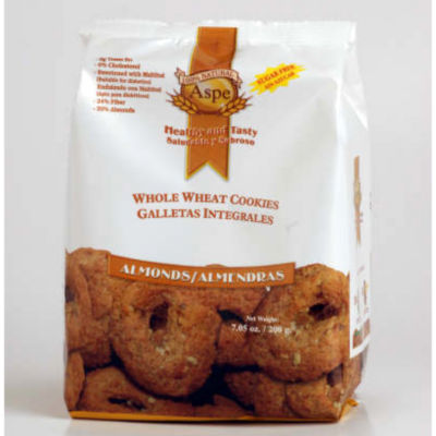 Aspe Sugar Free Whole Wheat Cookies with Almonds