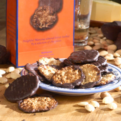 Mallorquinas - Dark Chocolate Covered Marcona Almond Cookies