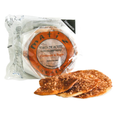 Sweet 'Tortas de Aceite' Crisps with Cinnamon and Sugar by Matiz