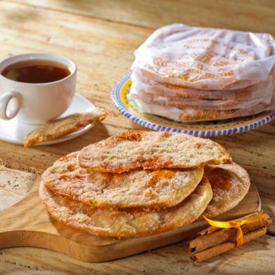 Cinnamon & Sugar Tortas de Aceite Crisps by Ines Rosales (2 Packages)