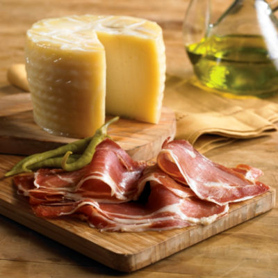 Artisan Young Manchego plus Sliced Serrano Ham