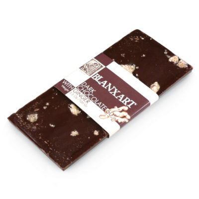 Dark Chocolate with Candied Ginger by Blanxart