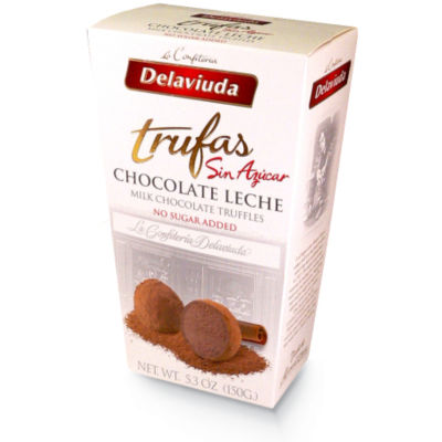 Sugar Free Milk Chocolate Trufas by Delaviuda
