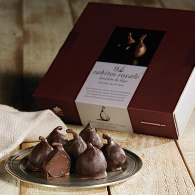 Rabitos Royale Gourmet Dark Chocolate-Stuffed Fig Bonbons (9 Pieces)