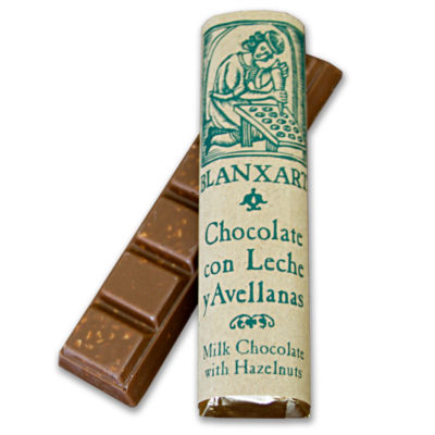 Milk Chocolate Bars with Hazelnuts by Blanxart (2 Bars)