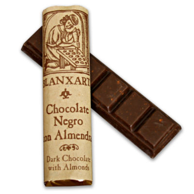 Dark Chocolate Bars with Almonds by Blanxart (2 Bars)