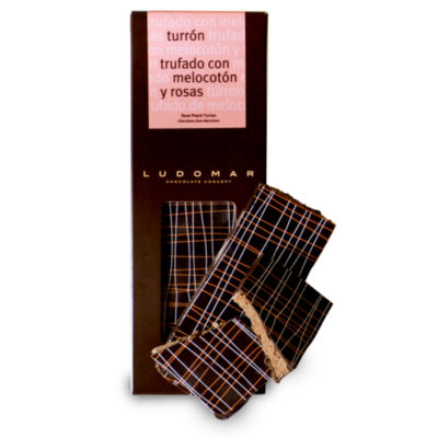 Chocolate Rose and Peach Turron by Bombones Ludomar