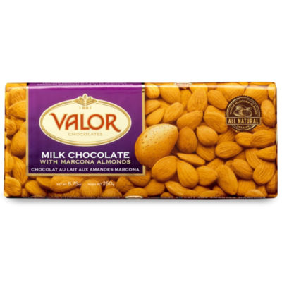 Milk Chocolate Bar with Whole Marcona Almonds by Valor